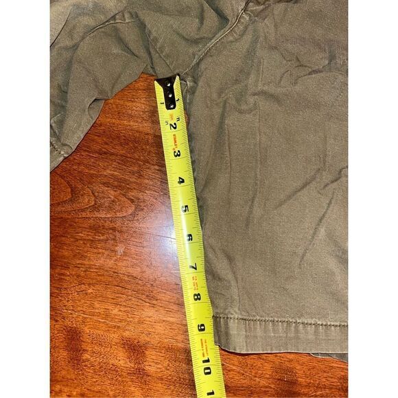 Nike Cargo Shorts Ripstop Khaki Zip Pockets Blue Tag Mens Size 36 Army Green - Picture 3 of 6